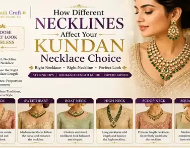 How Different Necklines Affect Your Kundan Necklace Choice
