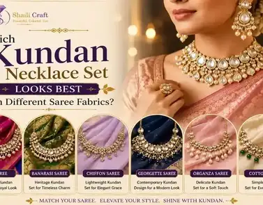 Which Kundan Necklace Set Looks Best with Different Saree Fabrics?