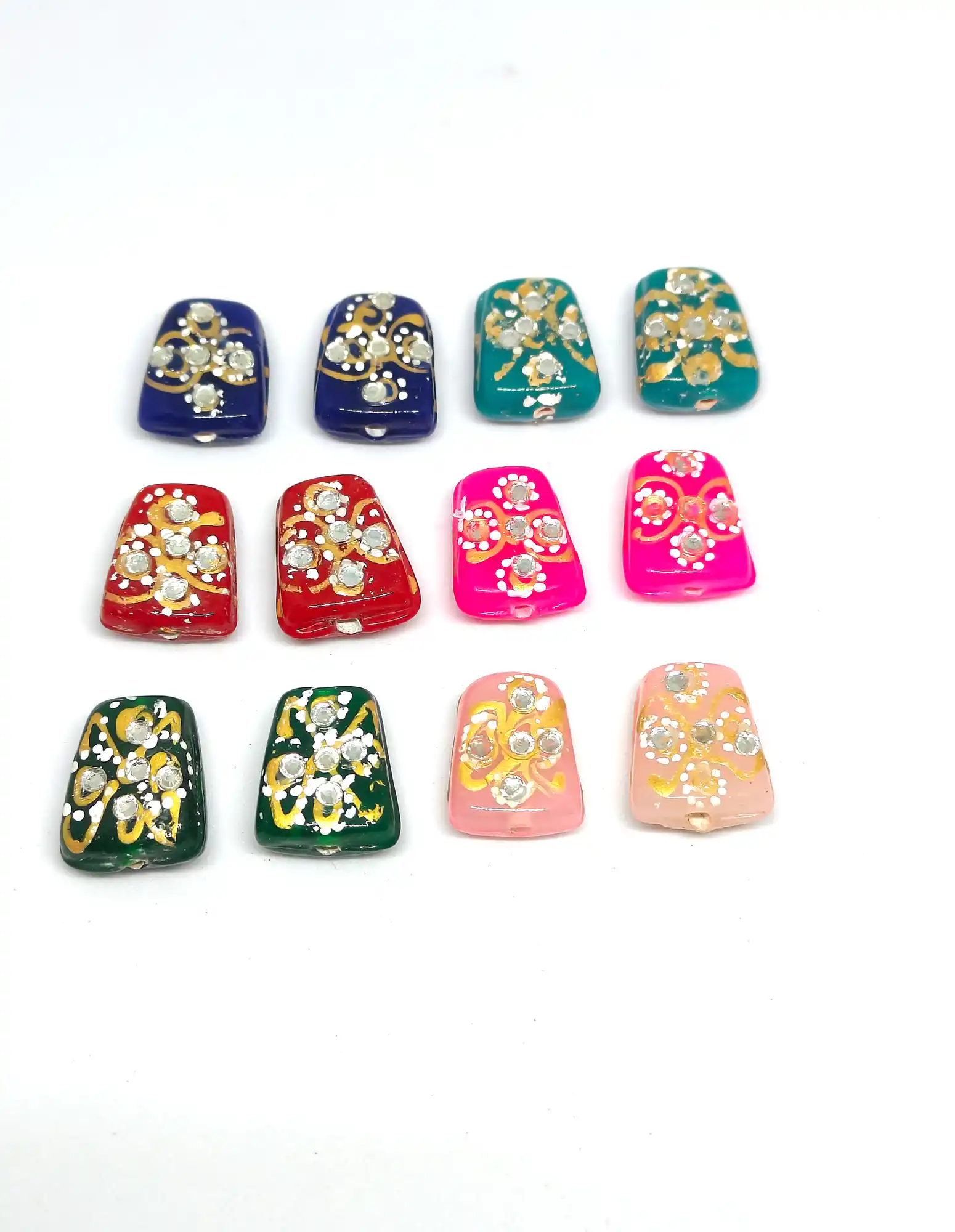 Multicolor Thumble Beads - for jewellery making