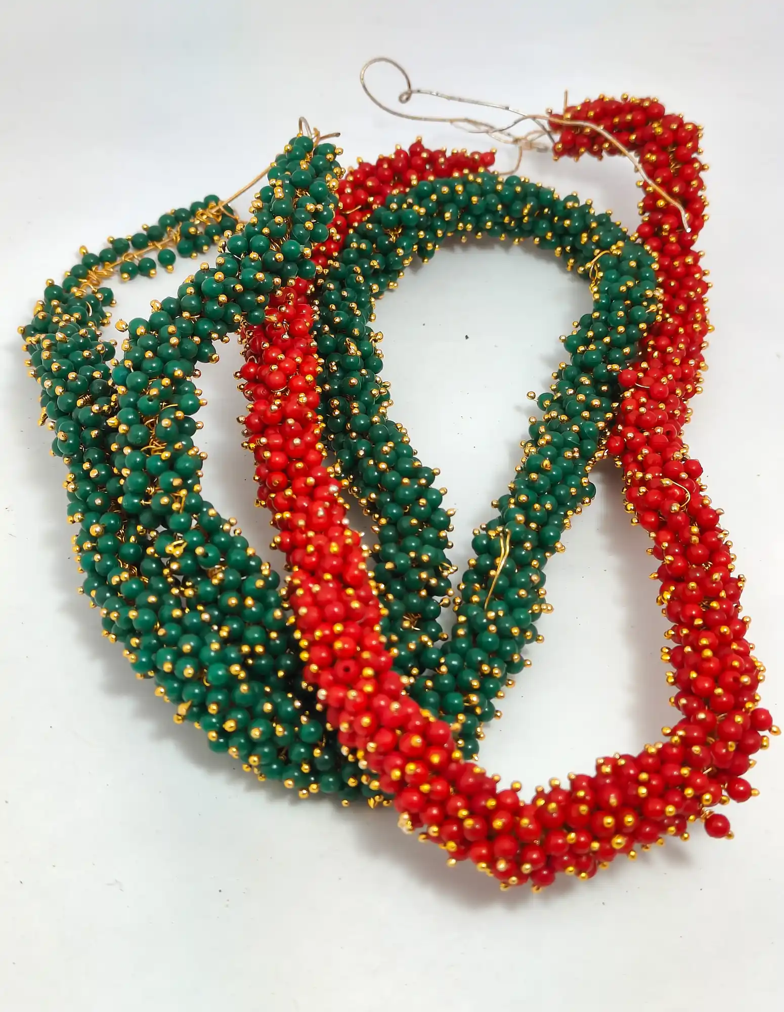 Green, Pink and Red Loreal Pearls Beads Second - for jewellery making