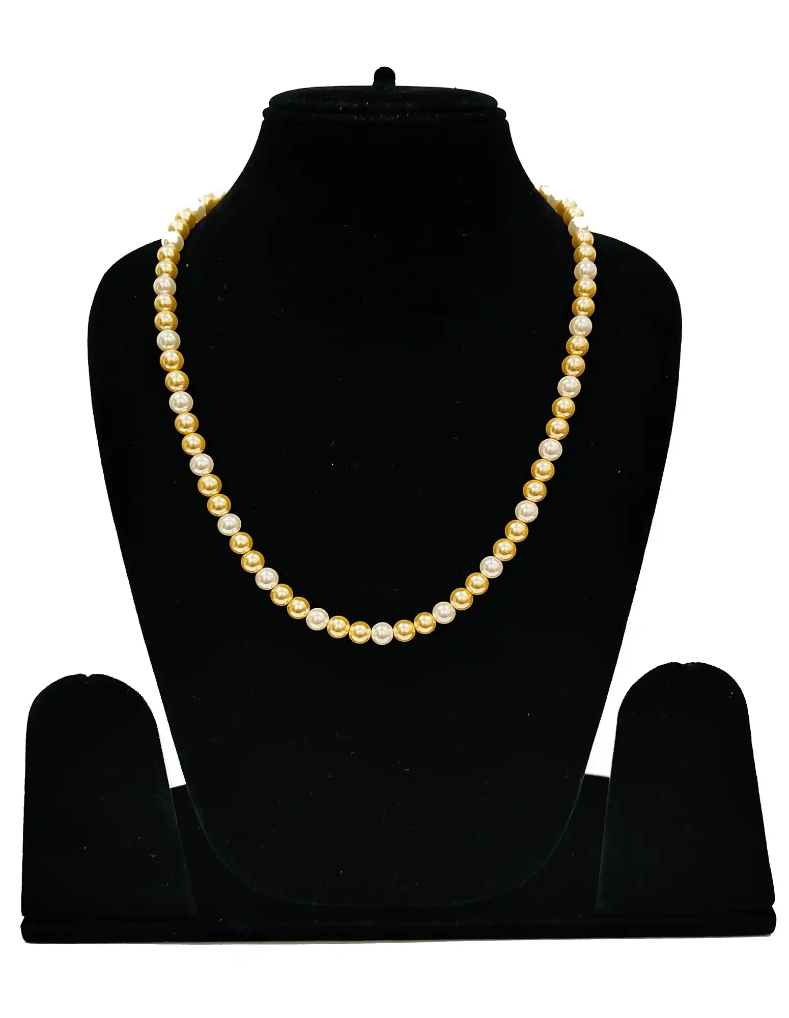 Yellow Gold and White Pearl Set