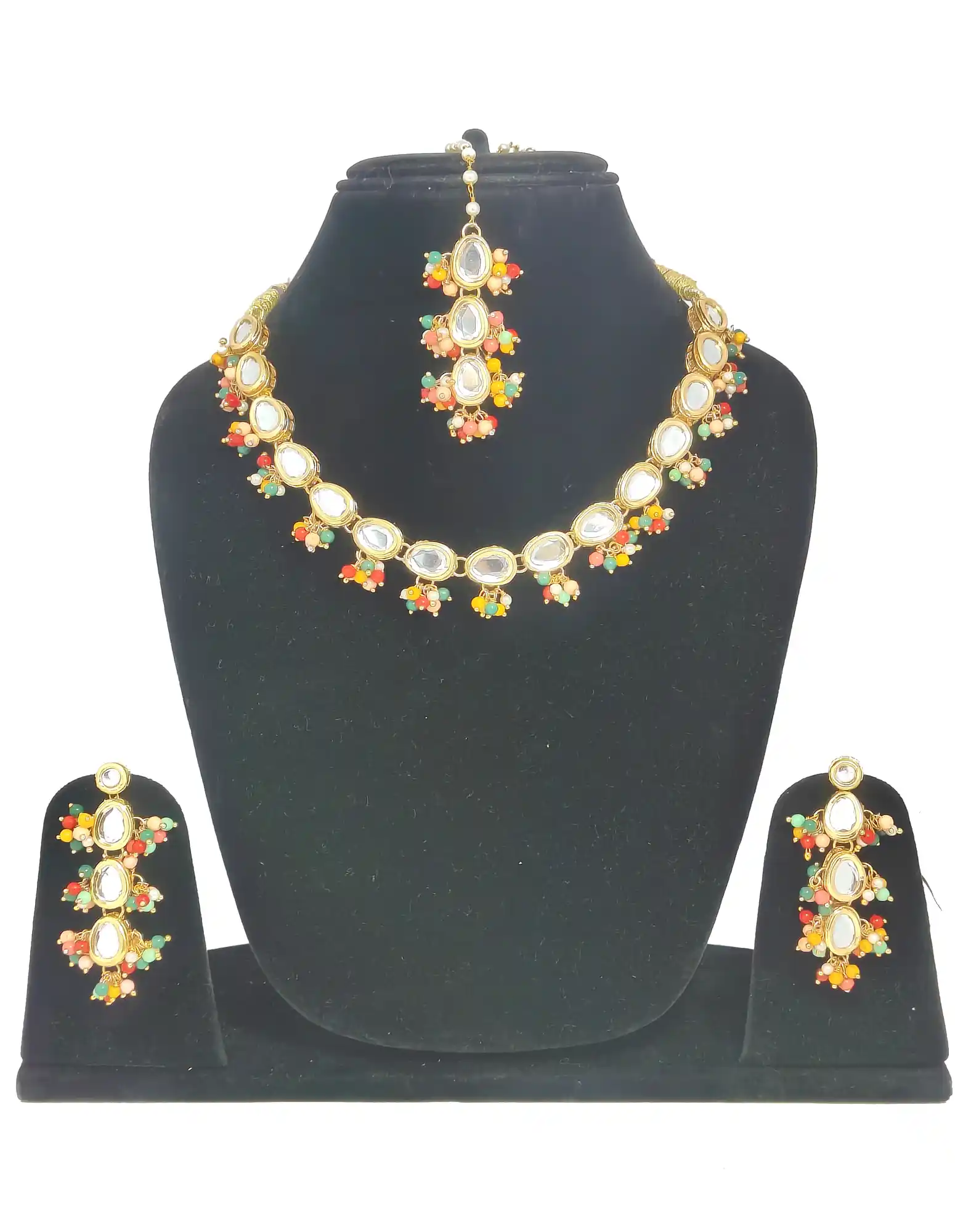Single layered Multicolor Jewellery Set - for jewellery making