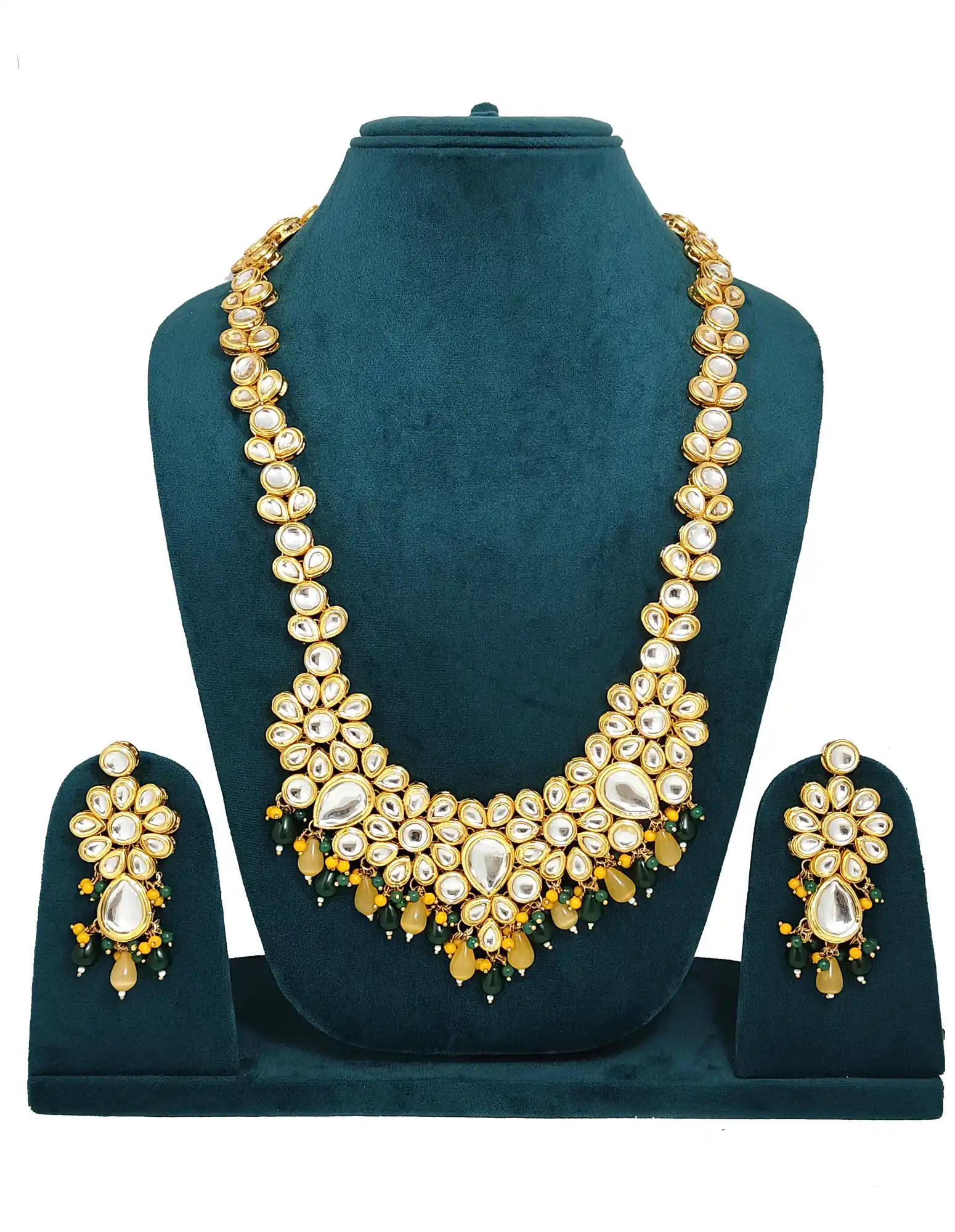 Kundan Bridal Necklace Set - Back View - for jewellery making