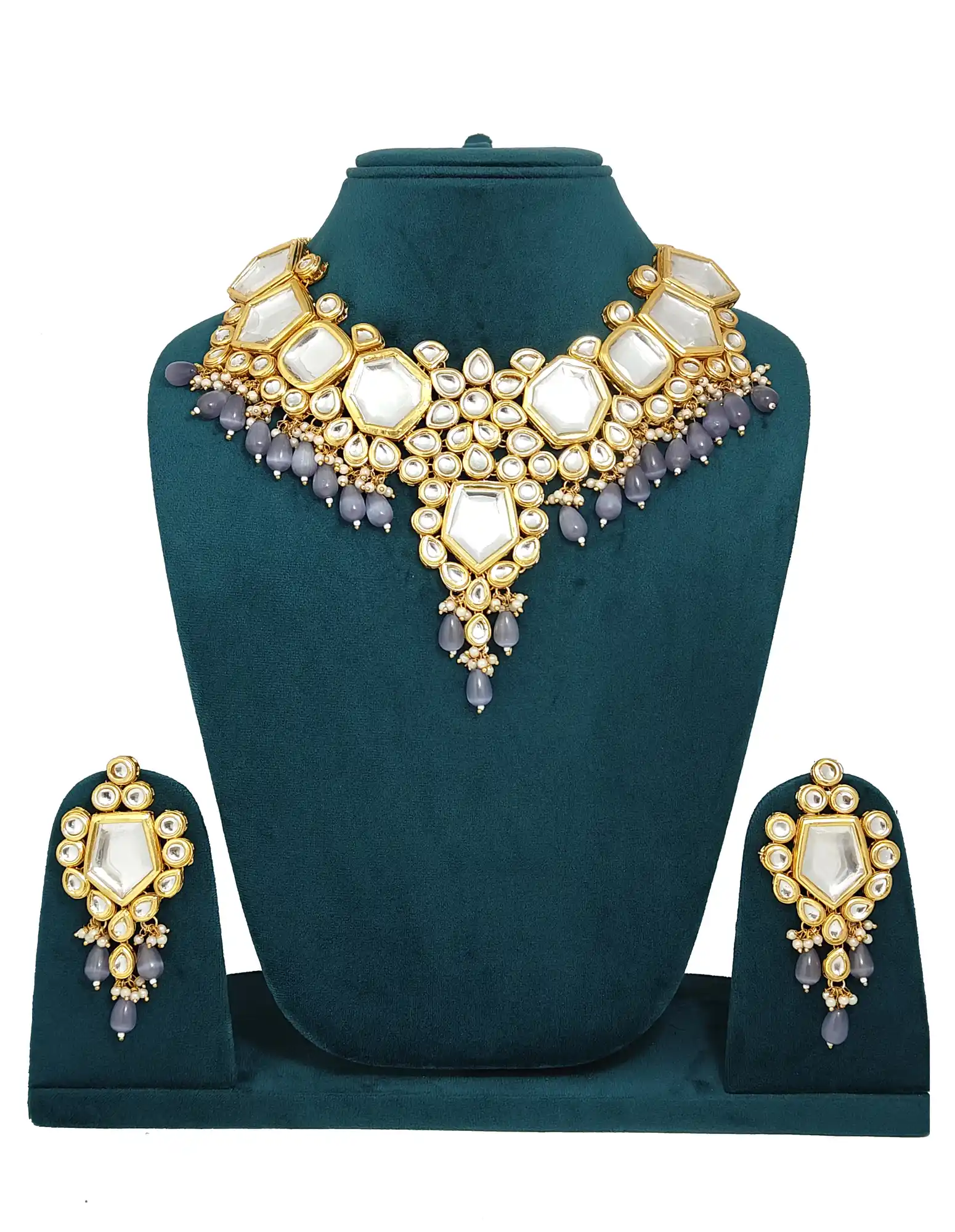 Necklace Set dark Greay for Girls - for jewellery making