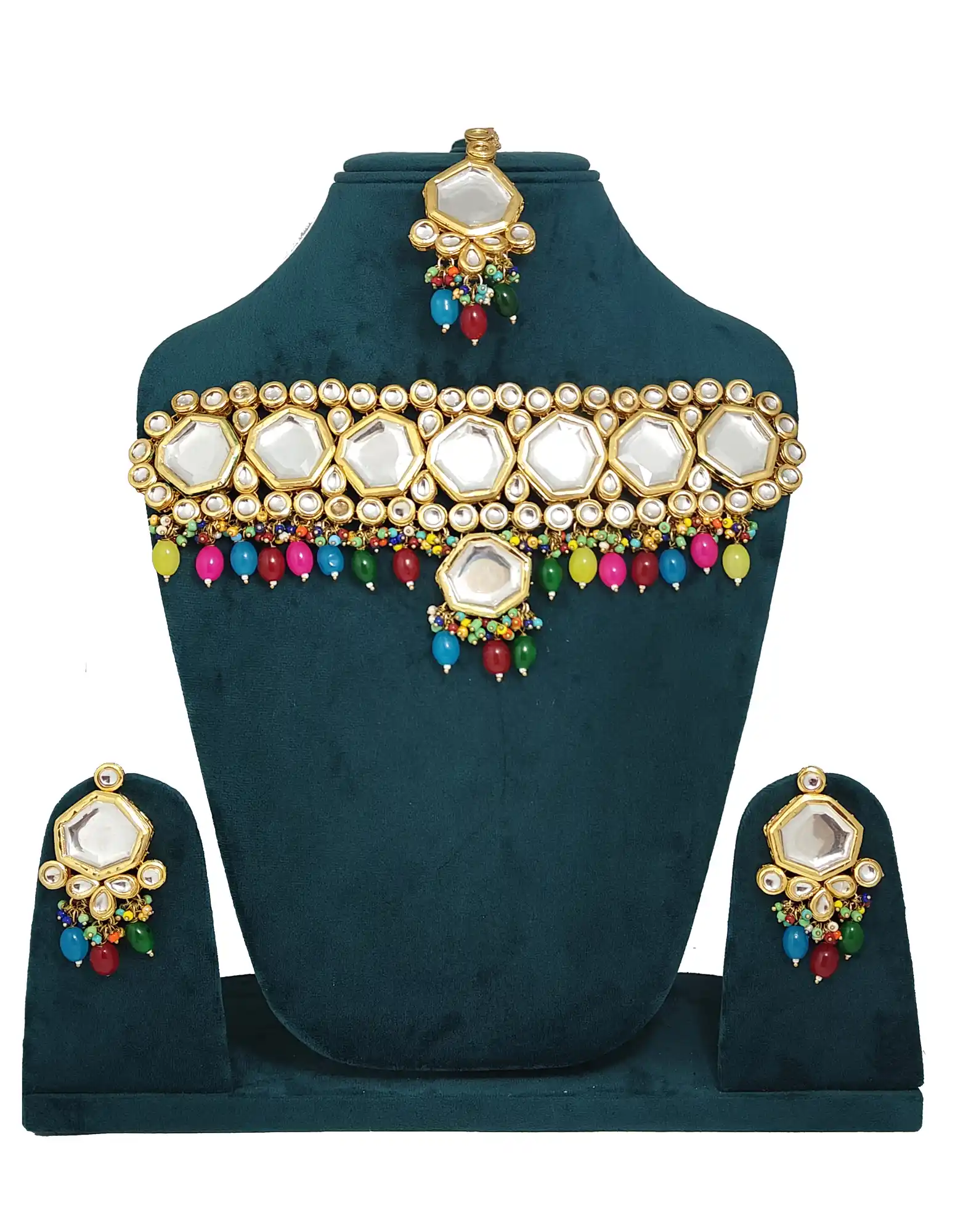 Gold Toned Kundan Studded Choker