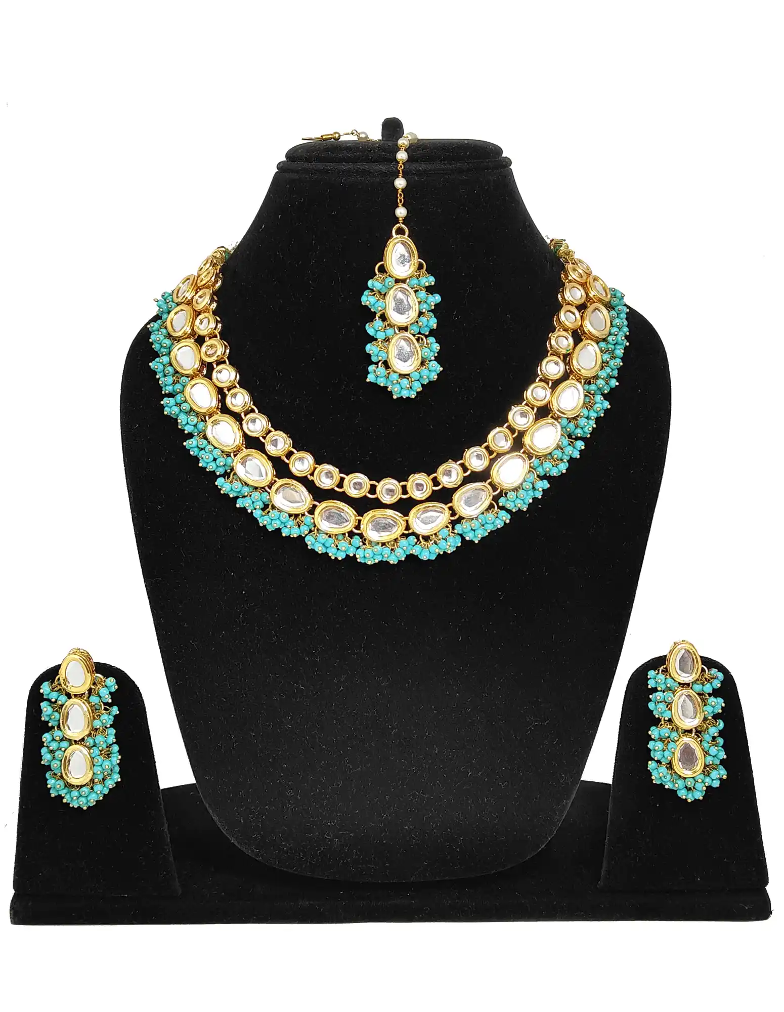 Kundan Choker Set with Firoji Beads - for jewellery making