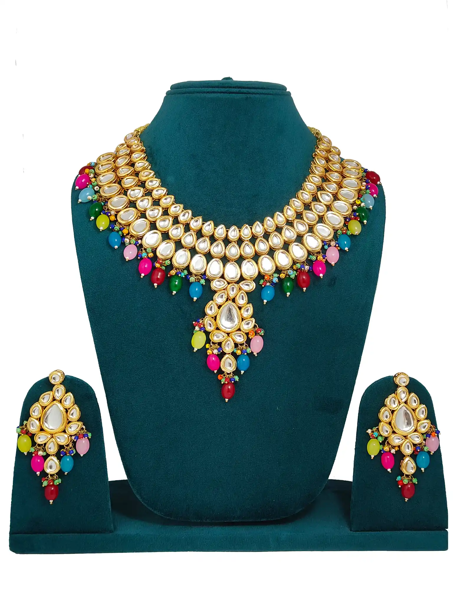 Meenakari Multicolor Kundan Necklace - for jewellery making