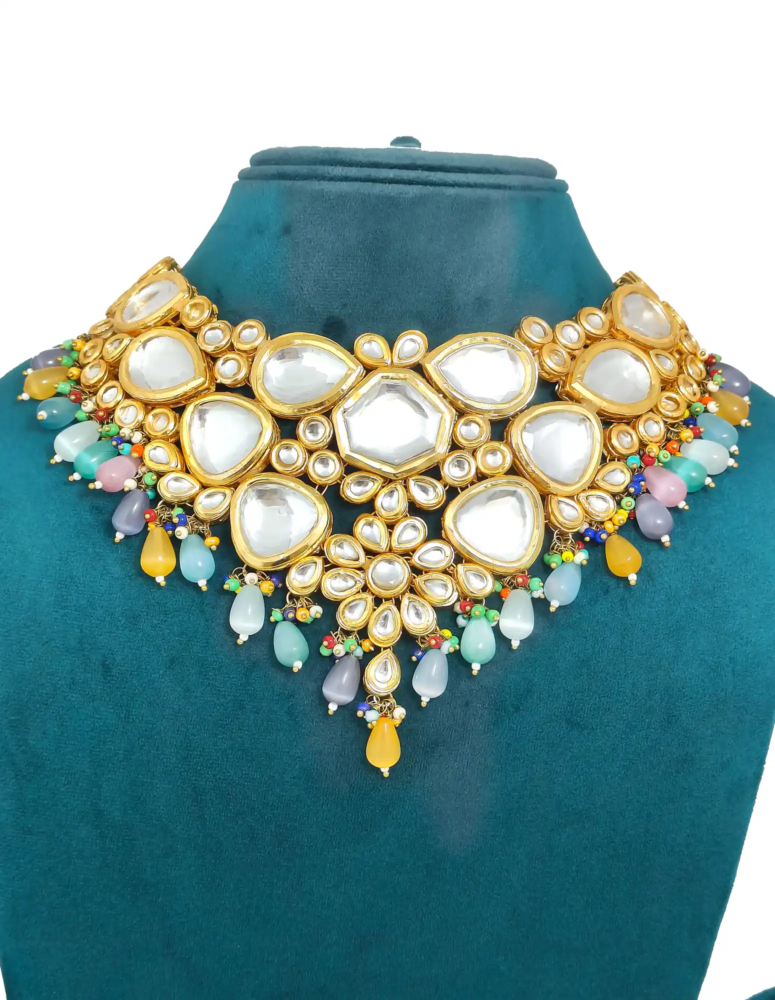 Main of Victorian Kundan Multicolor Necklace Set