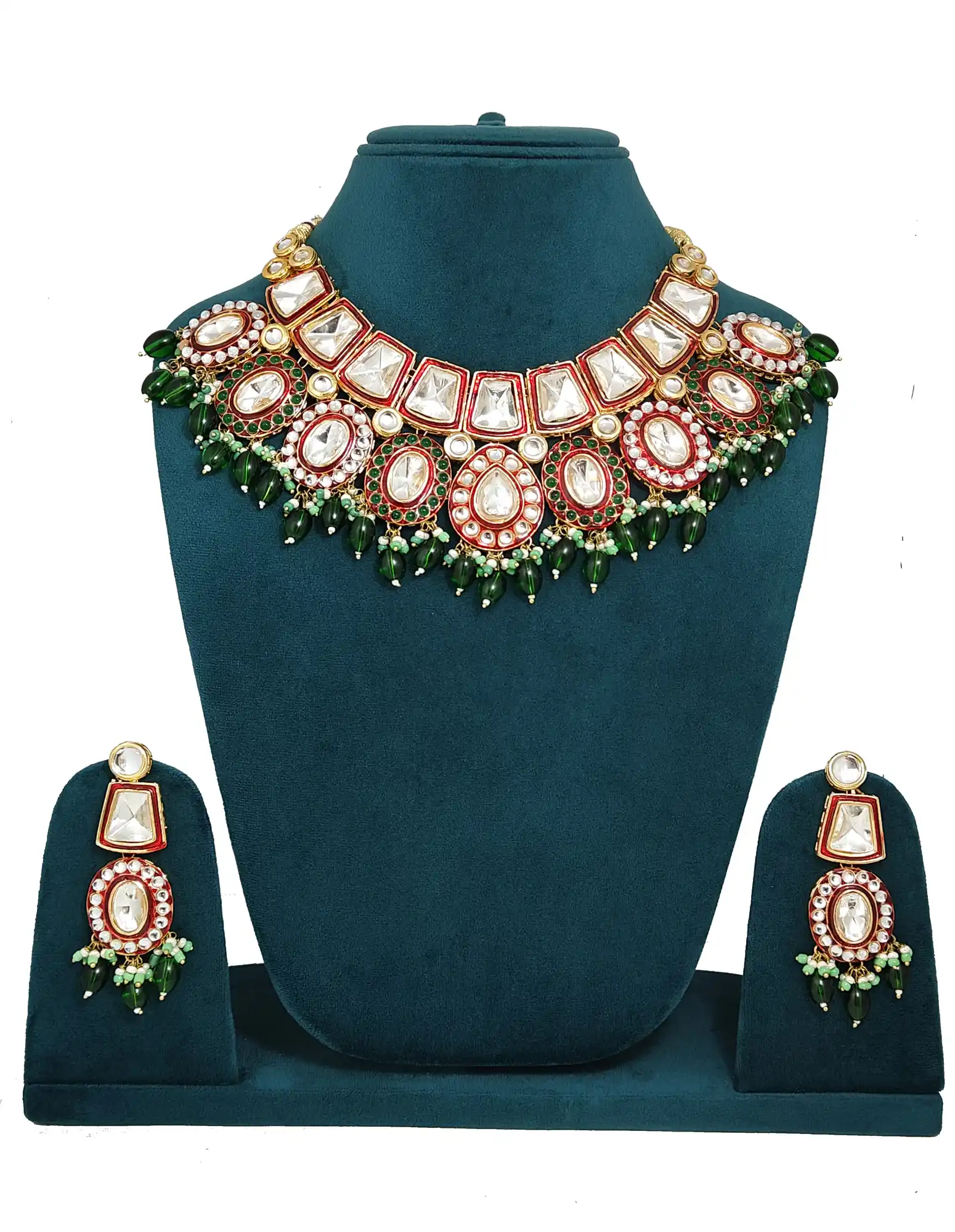 traditional jadau kundan set for wedding - for jewellery making