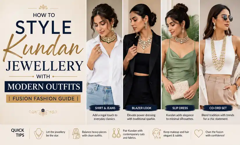 How to Style Kundan Jewellery with Modern Outfits