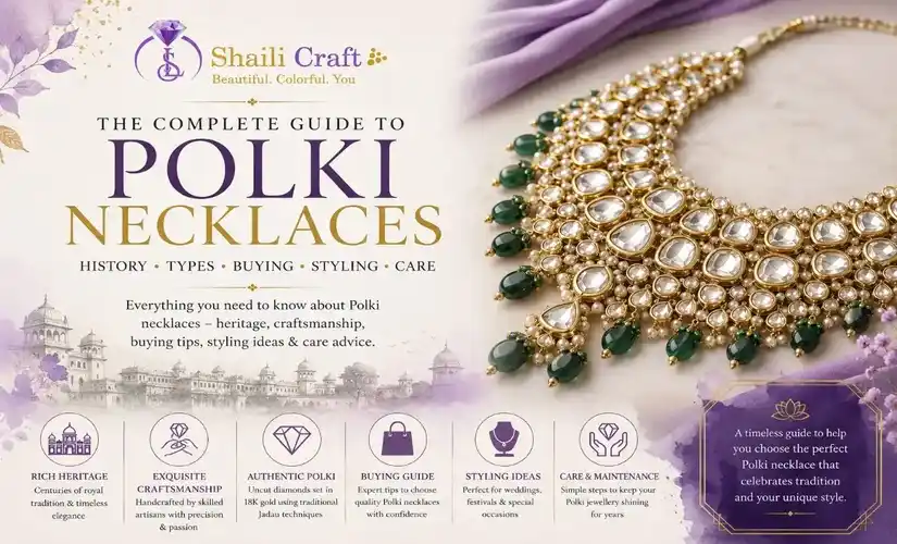 The Complete Guide to Polki Necklaces: History, Craftsmanship, Buying, Styling & Care