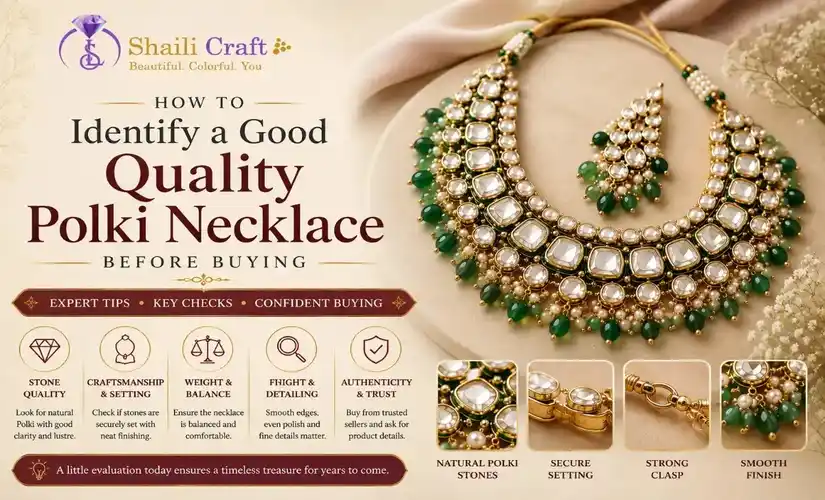How to Identify a Good Quality Polki Necklace Before Buying
